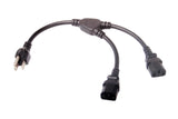 5-15P to C13 X2 Splitter - 14 in