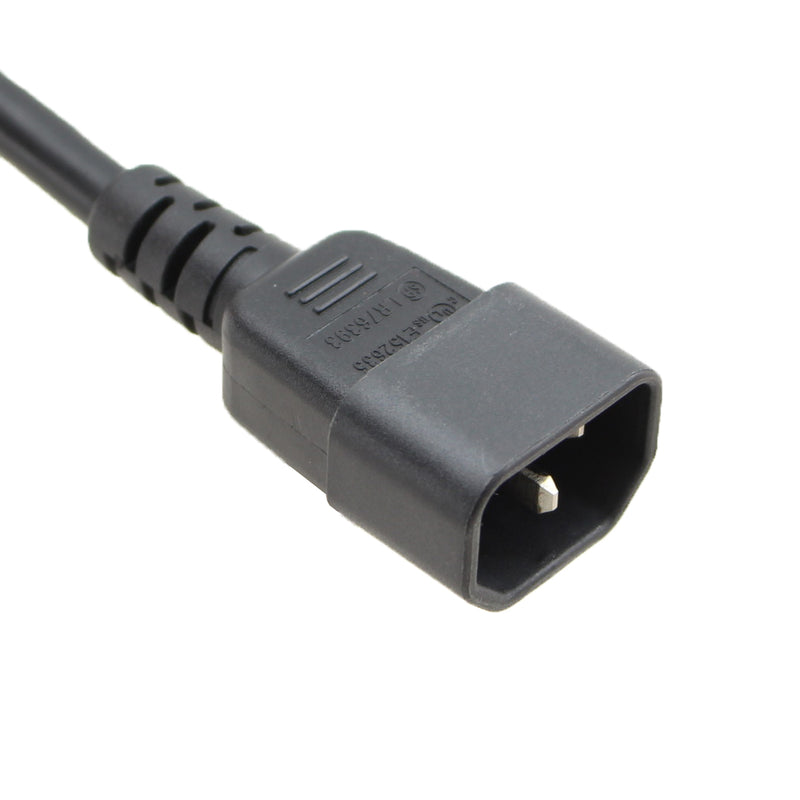 IEC C14 to C13 X2 Splitter 10 Amps - 14 in