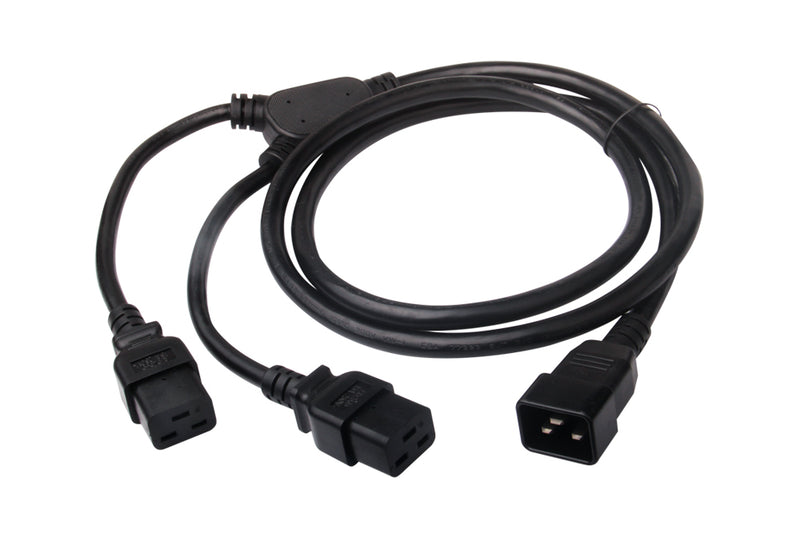 IEC C20 to C19 X2 Splitter