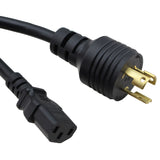 NEMA L6-15P to C13 Power Cord