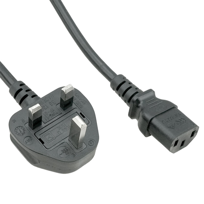 BS1363 to C13 Power Cord - 6 ft (Malaysia)