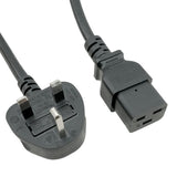 BS1363 to C19 Power Cord