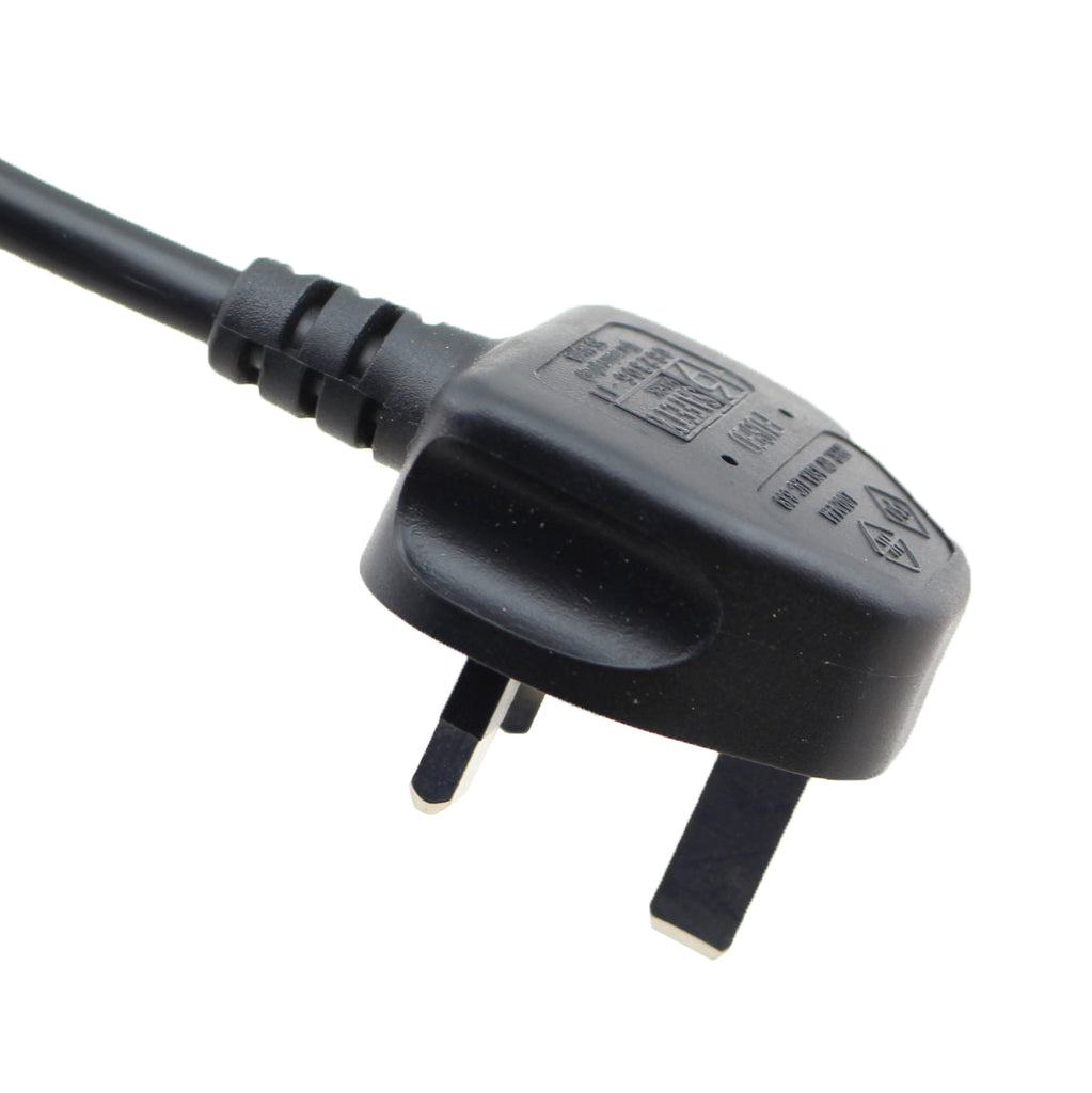 BS1363 to C15 Power Cord - 8.2 ft