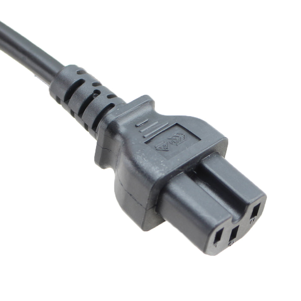 BS1363 to C15 Power Cord - 8.2 ft