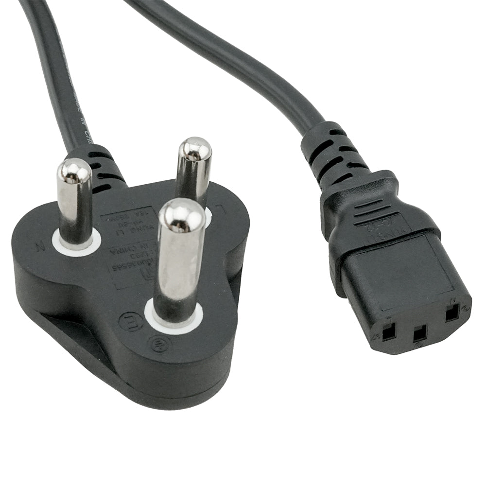 India IS1293 to C13 Power Cord
