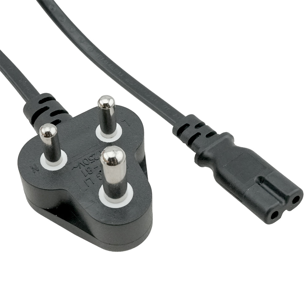 South Africa SANS 164-3 to C7 Power Cord – SIGNAL+POWER