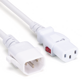 TwyLock® hybrid USA/Europe IEC C14 to C13 10A Dual Locking Cords: Multiple Colors + Lengths