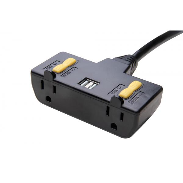 YC-05E 2 Lockable 5-15Rs + 2 USB type A