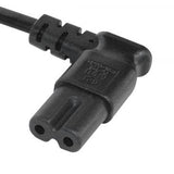 Right Angle IEC C7 Power Cord Receptacle (YC-13L)
