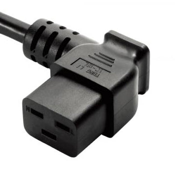 Left Angle IEC C19 Power Cord Receptacle (YC-18L-1) – SIGNAL+POWER