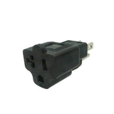 NEMA 5-20R to NEMA 5-15P Plug Adapter