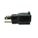 NEMA 5-20R to NEMA 5-15P Plug Adapter