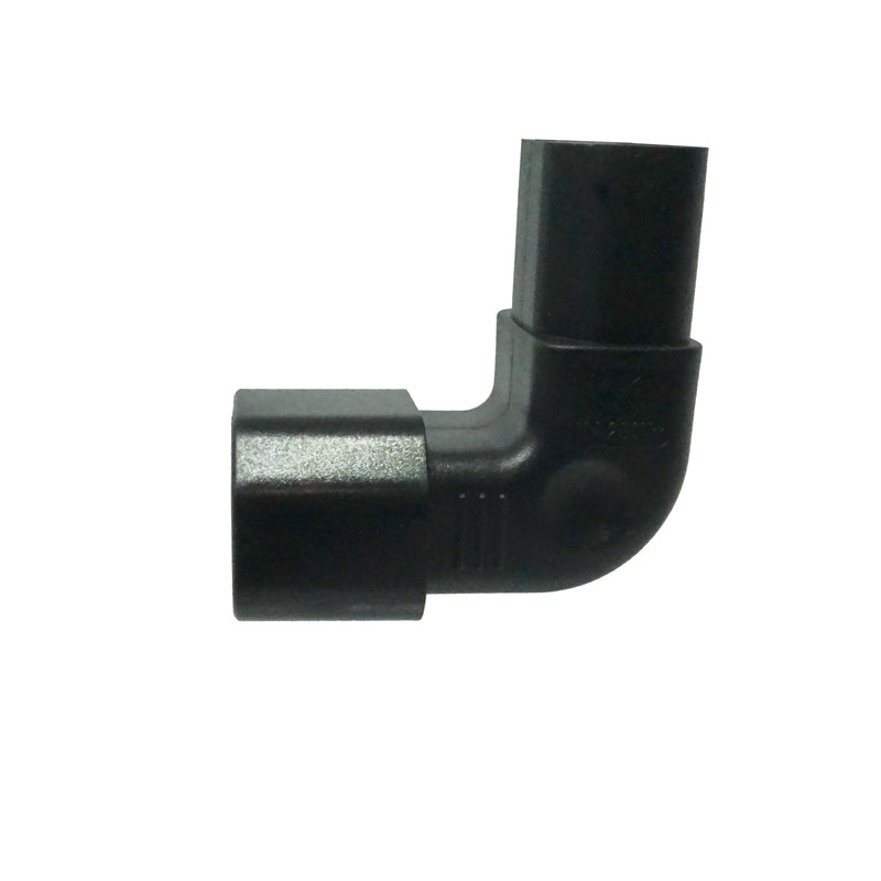 Down Angle IEC C13 to IEC C14 Plug Adapter