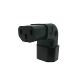 Down Angle IEC C13 to IEC C14 Plug Adapter