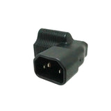 Right Angled NEMA 5-15R to IEC C14 Plug Adapter