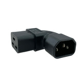 Right Angle IEC C19 to IEC C14 Plug Adapter