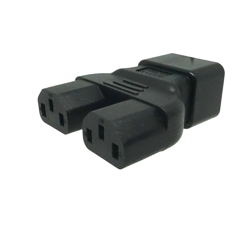 Two IEC C13 to IEC C20 Plug Adapter