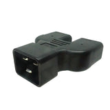 Two IEC C19 to IEC C20 Plug Adapter