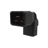 Up Angle IEC C19 to IEC C20 Plug Adapter