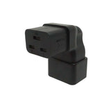 Up Angle IEC C19 to IEC C20 Plug Adapter