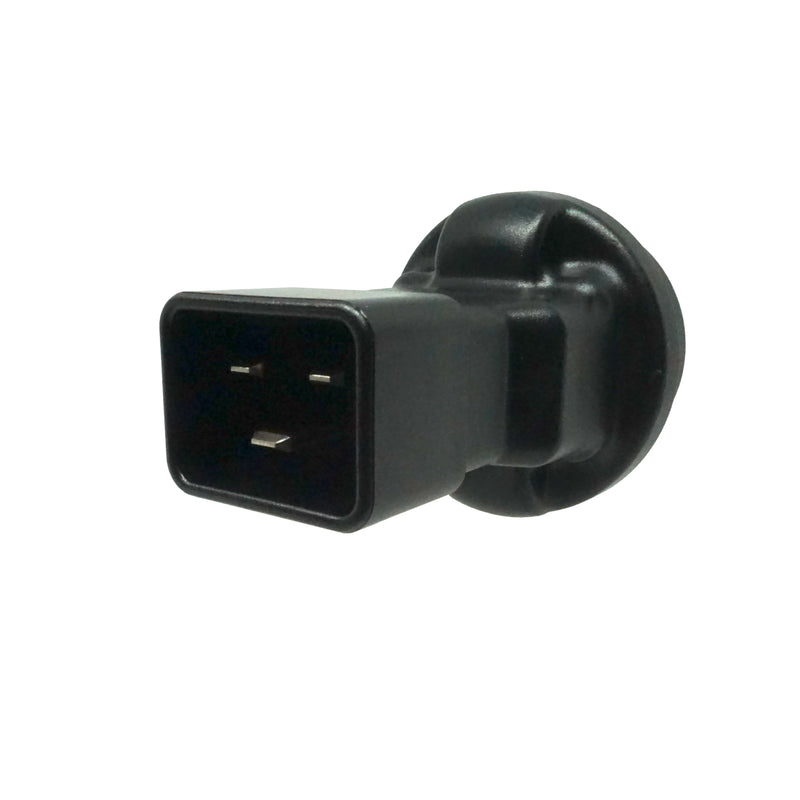 CEE7/7 Europe to IEC C20 Plug Adapter