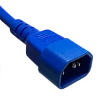 USA IEC C14 to C13 10A SJT Cords: Multiple Colors + Lengths