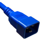 IEC C20 to C13 10A Cords: Multiple Colors + Lengths