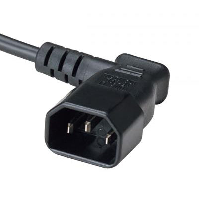 Right Angle IEC C14 Power Cord Plug (YP-32L)