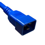 IEC C20 to C19 20A Cords: Multiple Colors + Lengths