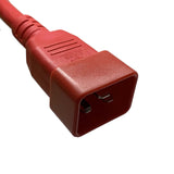 IEC C20 to C13 10A Cords: Multiple Colors + Lengths